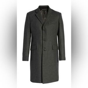 Rag And Bone Men’s Wool Cashmere Plaid Coat Size 42 MSRP $995.00